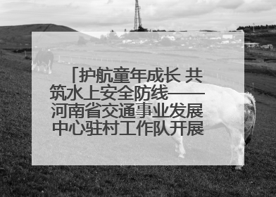 护航童年成长 共筑水上安全防线——河南省交通事业发展中心驻村工作队开展水上交通安全知识进校园活动