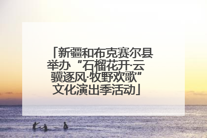 新疆和布克赛尔县举办“石榴花开·云骥逐风·牧野欢歌”文化演出季活动