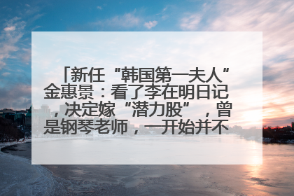 新任“韩国第一夫人”金惠景：看了李在明日记，决定嫁“潜力股”，曾是钢琴老师，一开始并不支持丈夫从政