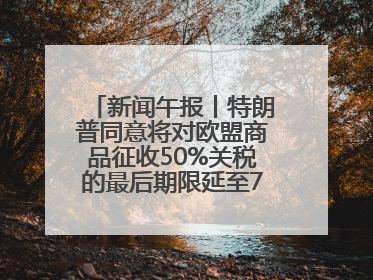 新闻午报丨特朗普同意将对欧盟商品征收50%关税的最后期限延至7月9日；00后舞蹈老师“花式”推介家乡岳阳>>