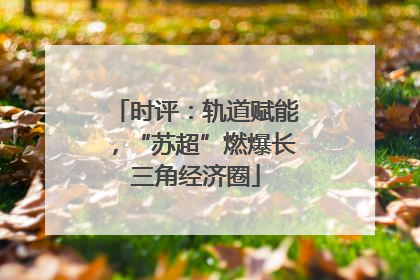时评：轨道赋能，“苏超”燃爆长三角经济圈