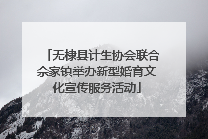 无棣县计生协会联合佘家镇举办新型婚育文化宣传服务活动