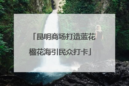 昆明商场打造蓝花楹花海引民众打卡