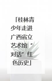 桂林青少年走进广西省立艺术馆“对话”红色历史