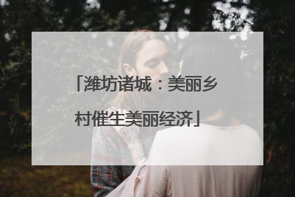 潍坊诸城：美丽乡村催生美丽经济