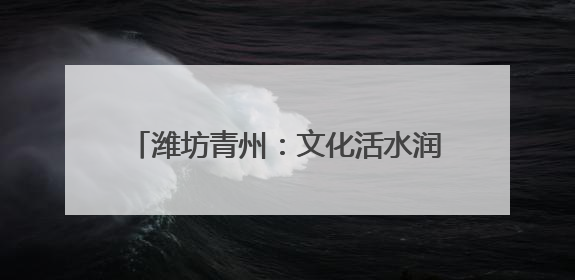 潍坊青州：文化活水润沃土 乡村振兴谱新篇