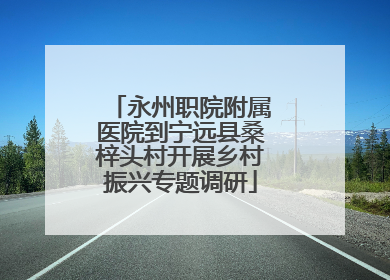 永州职院附属医院到宁远县桑梓头村开展乡村振兴专题调研