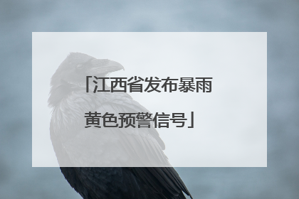 江西省发布暴雨黄色预警信号