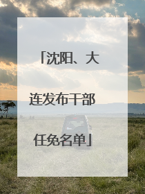 沈阳、大连发布干部任免名单