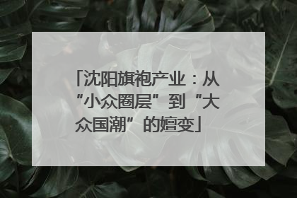 沈阳旗袍产业：从“小众圈层”到“大众国潮”的嬗变