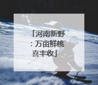 河南新野：万亩鲜桃喜丰收