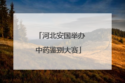 河北安国举办中药鉴别大赛