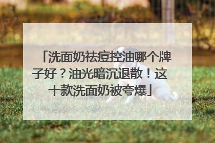 洗面奶祛痘控油哪个牌子好？油光暗沉退散！这十款洗面奶被夸爆