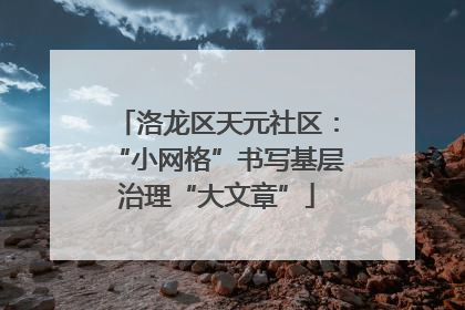 洛龙区天元社区：“小网格”书写基层治理“大文章”