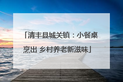 清丰县城关镇：小餐桌烹出 乡村养老新滋味