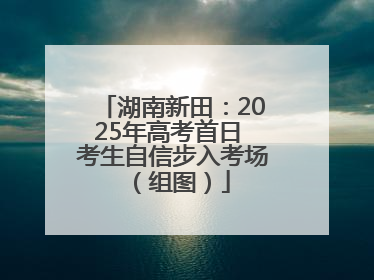 湖南新田：2025年高考首日 考生自信步入考场（组图）