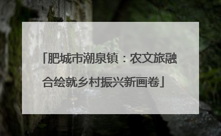 肥城市潮泉镇：农文旅融合绘就乡村振兴新画卷