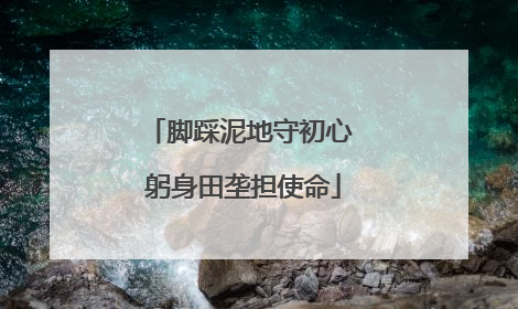 脚踩泥地守初心 躬身田垄担使命