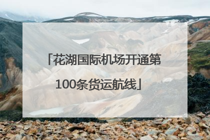 花湖国际机场开通第100条货运航线