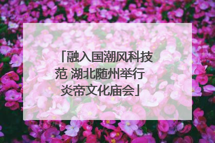 融入国潮风科技范 湖北随州举行炎帝文化庙会