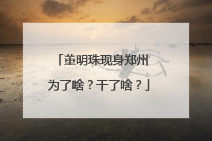 董明珠现身郑州 为了啥？干了啥？