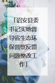 诏安县委书记实地督导省生态环保督察反馈问题整改工作
