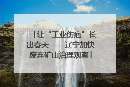 让“工业伤疤”长出春天——辽宁加快废弃矿山治理观察