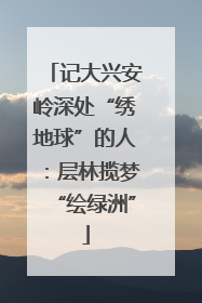 记大兴安岭深处“绣地球”的人：层林揽梦“绘绿洲”