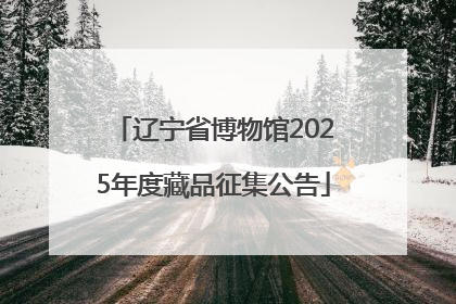 辽宁省博物馆2025年度藏品征集公告