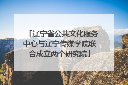 辽宁省公共文化服务中心与辽宁传媒学院联合成立两个研究院