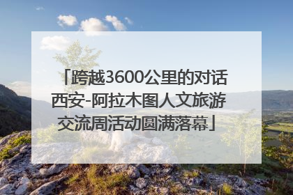 跨越3600公里的对话 西安-阿拉木图人文旅游交流周活动圆满落幕