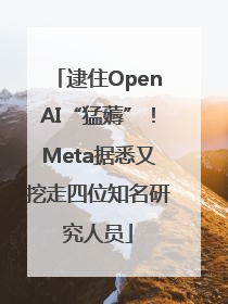 逮住OpenAI“猛薅”！Meta据悉又挖走四位知名研究人员