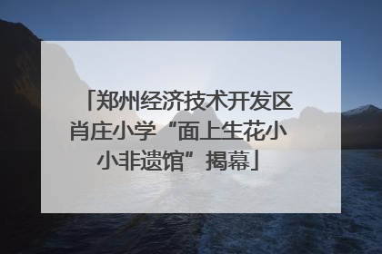 郑州经济技术开发区肖庄小学“面上生花小小非遗馆”揭幕
