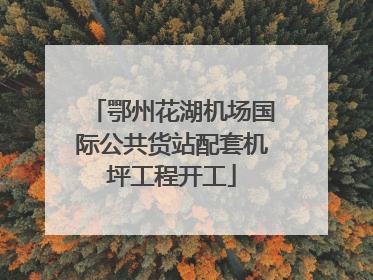 鄂州花湖机场国际公共货站配套机坪工程开工