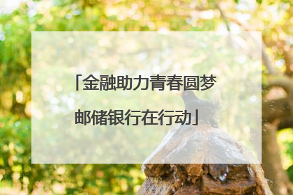 金融助力青春圆梦邮储银行在行动