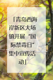 青岛西海岸新区大场镇开展“国际禁毒日”集中宣传活动