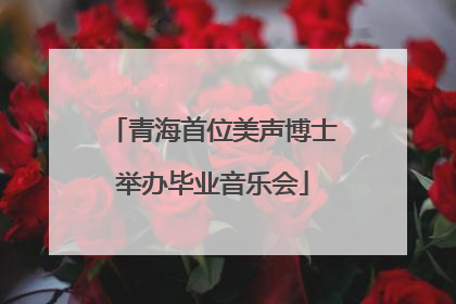青海首位美声博士举办毕业音乐会