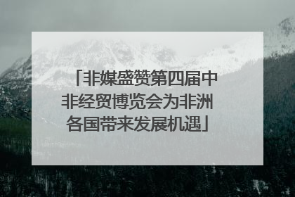 非媒盛赞第四届中非经贸博览会为非洲各国带来发展机遇