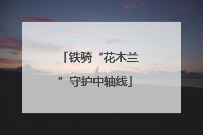 铁骑“花木兰”守护中轴线
