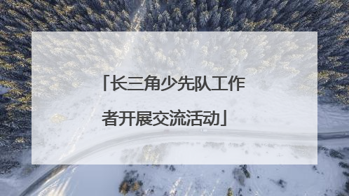 长三角少先队工作者开展交流活动