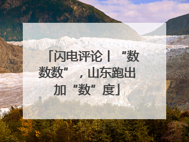 闪电评论丨“数数数”，山东跑出加“数”度