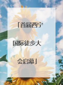 首届西宁国际徒步大会启幕