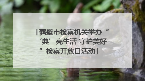 鹤壁市检察机关举办“‘典’亮生活 守护美好”检察开放日活动