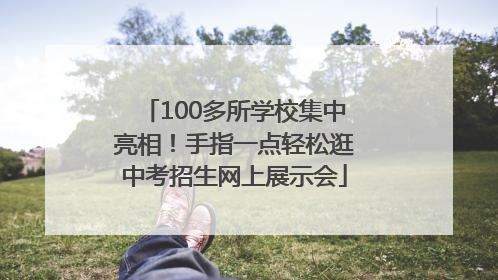 100多所学校集中亮相！手指一点轻松逛中考招生网上展示会