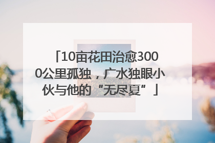 10亩花田治愈3000公里孤独，广水独眼小伙与他的“无尽夏”