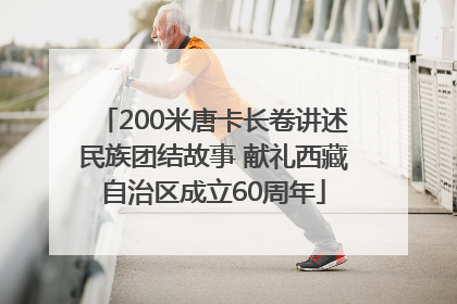 200米唐卡长卷讲述民族团结故事 献礼西藏自治区成立60周年