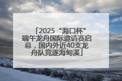 2025“海口杯”端午龙舟国际邀请赛启幕，国内外近40支龙舟队竞逐海甸溪