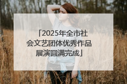 2025年全市社会文艺团体优秀作品展演圆满完成
