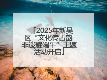 2025年新吴区“文化传古韵 非遗耀端午”主题活动开启