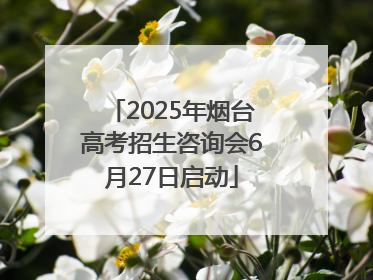 2025年烟台高考招生咨询会6月27日启动